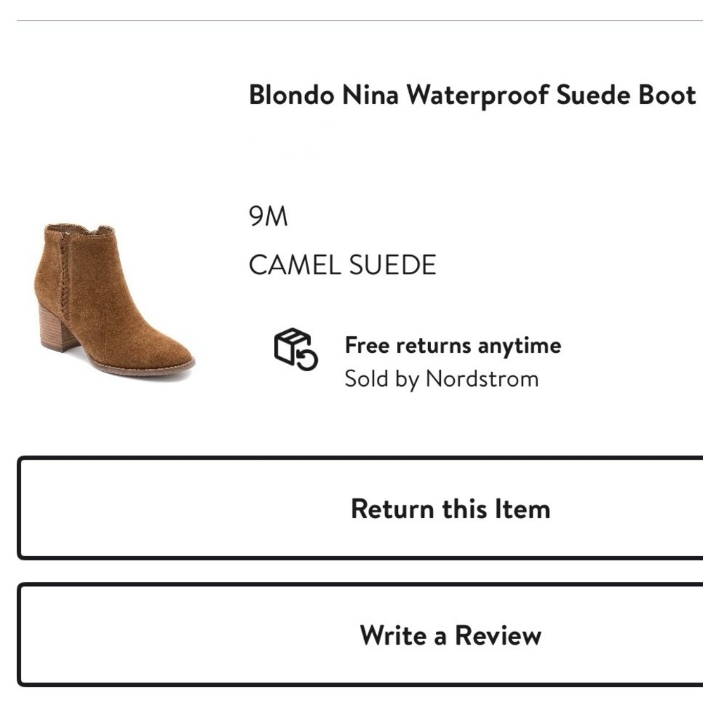 Blondo Women's Camel Suede Ankle Boots